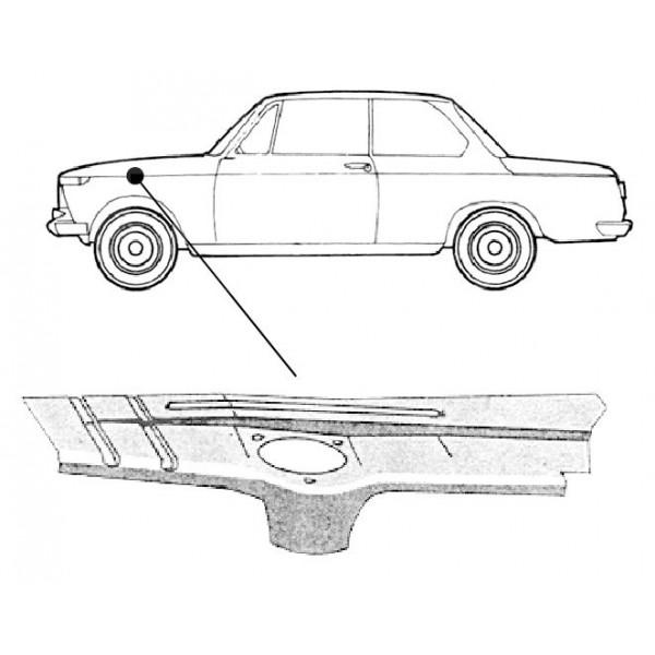 Federbeinblech, vorne links (202181), BMW 02er (Typ 114, E6, E10, E20)